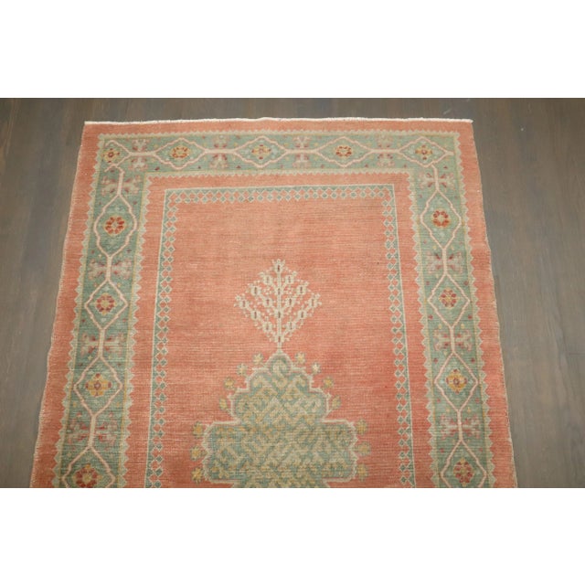 Antique Turkish Borlou Oushak Rug, 3'11'' X 6'3'' For Sale In New York - Image 6 of 8