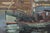 Boulard, Tuna Boats at Quayside, Oil on Panel, Mid-20th Century For Sale - Image 10 of 14