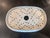 Antique English Blue Willow Pierced Ceramic Fish Platter Drainer, 8" For Sale In Dallas - Image 6 of 8