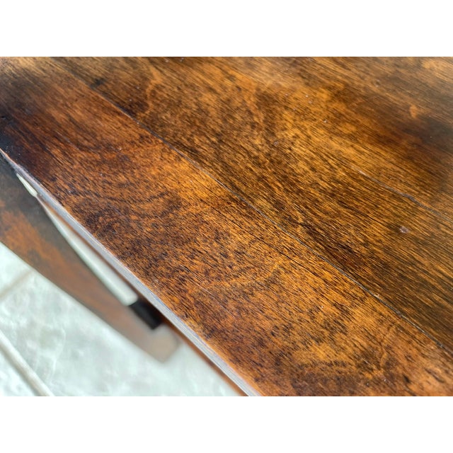 Art Deco Walnut Three-Tiered Side Table, 1938 For Sale - Image 12 of 18