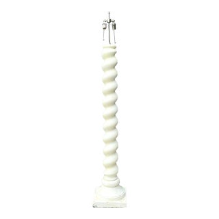 Vintage Barley Twist Floor Lamp After Michael Taylor For Sale