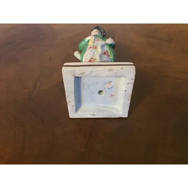 Antique Early 19th Century Staffordshire Pearlware Figure of a Lady Archer For Sale - Image 4 of 13