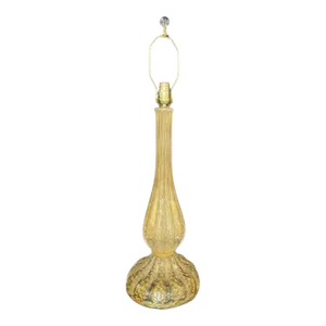 Large Italian Murano Glass Table Lamp, Mid-Century Modern, Barovier Toso Style