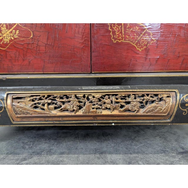 Early 20th Century Chinese Lacquer Sideboard For Sale - Image 6 of 11