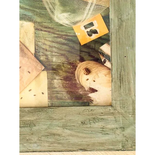 1970s Photograph Still Life in a Handmade Custom Wood Rustic Frame For Sale In Chicago - Image 6 of 7