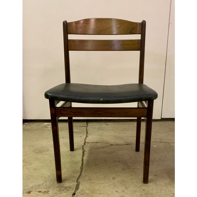 A Pair of 1950s Rosewood Dining Chairs by Boltin Stolefabrik For Sale - Image 13 of 17