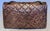 Contemporary Mid 20th Century RARE Chanel Metallic Copper Python 2.55 Double Flap Classic For Sale - Image 3 of 6