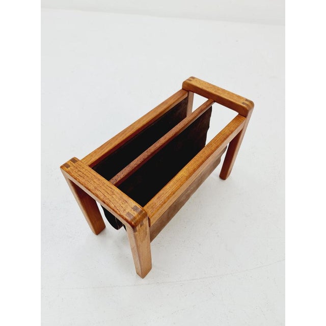 Mid-Century Danish Teak Magazine Rack by Salling Stolefabrik, 1960s For Sale - Image 4 of 11