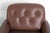 1960s Pair Tufted Leather Lounge Chairs Pair Mid Century EuroVintage For Sale - Image 5 of 16