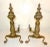 Add a touch of antique elegance to your fireplace with this stunning pair of solid bronze cast iron fireplace andirons....