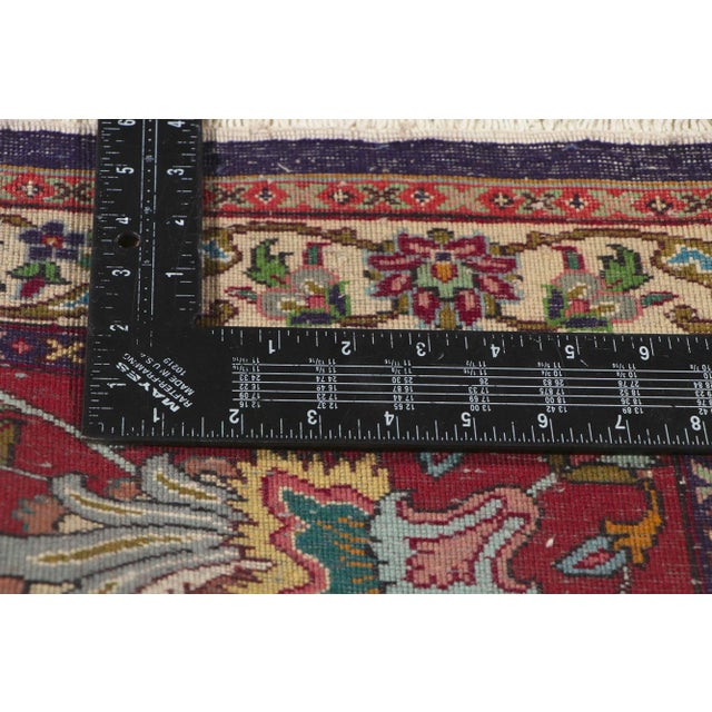Mid 20th Century Vintage Persian Tabriz Rug, 09'08 X 1211. For Sale In Dallas - Image 6 of 11