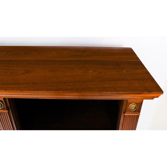Antique Victorian Ormolu-Mounted Walnut Open Bookcase, 19th Century For Sale - Image 6 of 16