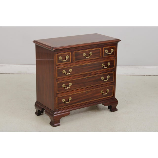 Age: Approx. 20 Years Old Details: Great Occasional Bedside Chest Oversized Nightstand Bracket Feet Dovetailed Drawer...