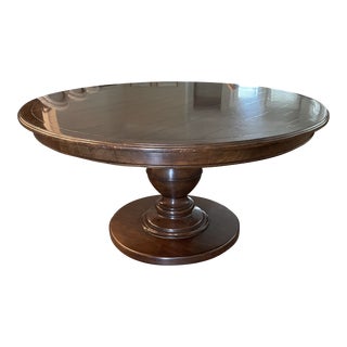 Vintage Round Pedestal Dining Table For Sale