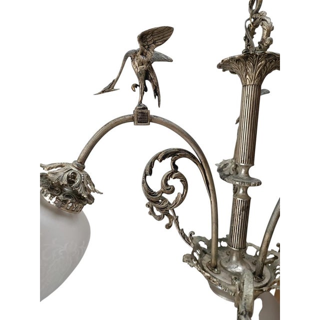 Vintage Art Deco Pendant Lamp, 1920s For Sale - Image 4 of 10