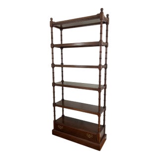 1980s Ethan Allen Six Shelf Etagere For Sale