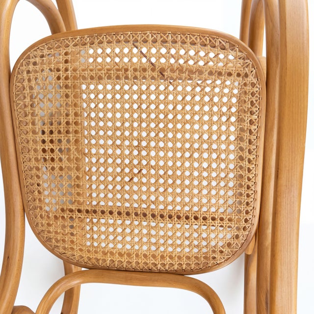 Wood Vintage Rocking Chair Country Style Bentwood Thonet For Sale - Image 7 of 13