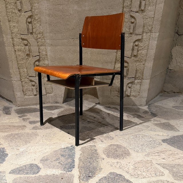 Model 4033 Minimalist Stacking Industrial School Chairs Branko Uršič Stol Kamnik For Sale - Image 12 of 16