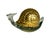 Brass & Glass Snail Figurine Sculpture Decorative Art Collectible For Sale - Image 12 of 12