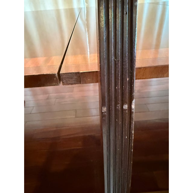 Brown Late 20th Century Chippendale Mahogany Dining Table For Sale - Image 8 of 12