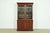 A gorgeous Georgian or Chippendale style lighted breakfront bookcase or dining cabinet By Henkel Harris USA, 2003 Flame...