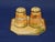 Japanese Circa 1911 Noritake Morimura Brothers Porcelain Salt & Pepper Shakers Set With Tropical Beach Painted Scene- 3 Pieces For Sale - Image 3 of 9