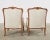 Pair of Country French Provincial Walnut Carved Armchairs For Sale - Image 12 of 13