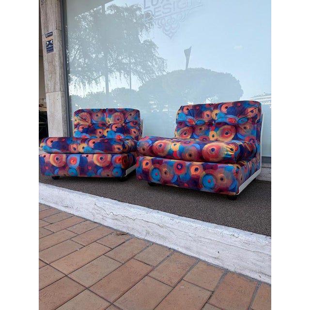 Black Amanta Armchairs by Mario Bellini for C&B Italia, 1969, Set of 2 For Sale - Image 8 of 18