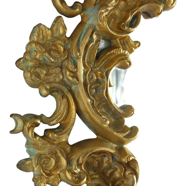 Antique French Louis XIV Gilt Bronze Mirrored Candle Wall Sconce C1890 For Sale - Image 6 of 10