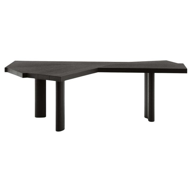 Ventaglio Black Oak Work Table by Charlotte Perriand for Cassina For Sale - Image 11 of 11