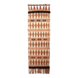 1970's Fiber Art Wall Hanging For Sale