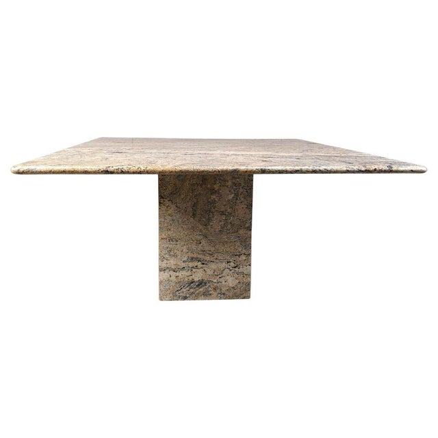 Vintage Granite Square Dining Table, 1970s For Sale - Image 12 of 12