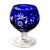 Glass Ajka Hungary Cobalt Cut-to-Clear Miniature Brandy Snifter — 3" Crystal For Sale - Image 7 of 12