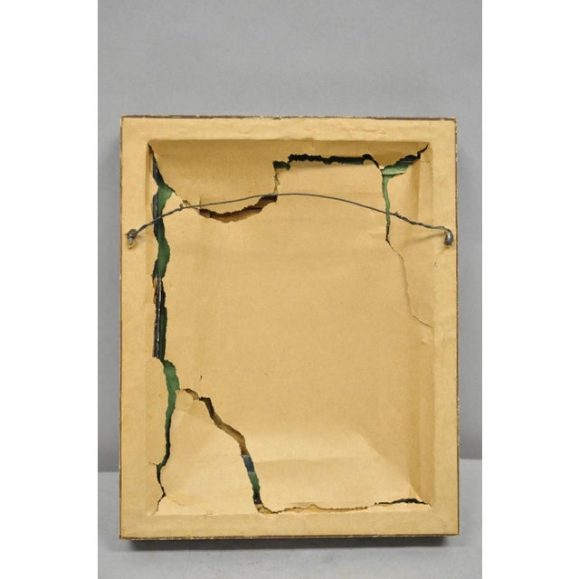 Vintage Mid Centuy Modern Enameled Copper Clipper Ship Art Painting by M. Rosen For Sale - Image 11 of 12