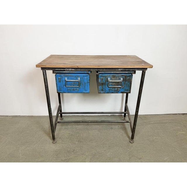 Industrial Vintage Industrial Worktable, 1960s For Sale - Image 3 of 18