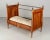19th Century Napoleon III Child's Bed, Solid Cherry Wood, Hand-Crafted For Sale - Image 4 of 12