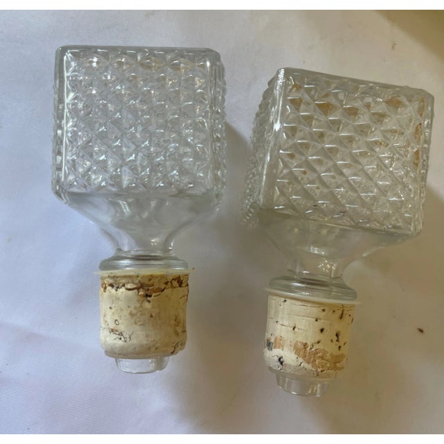 Copper 1960's Old Forester Marigold Carnival Glass Decanters- a Pair For Sale - Image 8 of 8