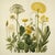 English Vintage Botanical Garden Study No. 10 | Botanical Wall Art in Dark Green & Cream For Sale - Image 3 of 3