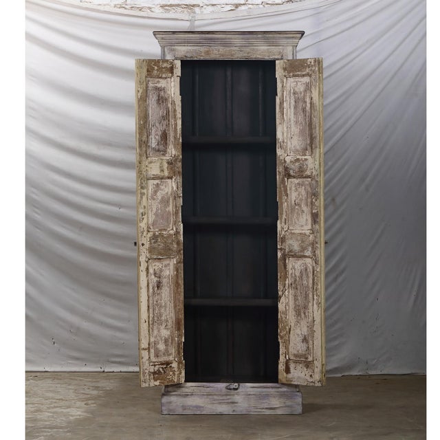 Armoire Constructed From Antique Indian Teakwood Doors and Elements For Sale - Image 4 of 7