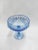 Indiana Glass Diamond Point Tall Compote Vintage Manufacturer: Indiana Glass Pattern: Diamond Point Color: Blue Condition:...