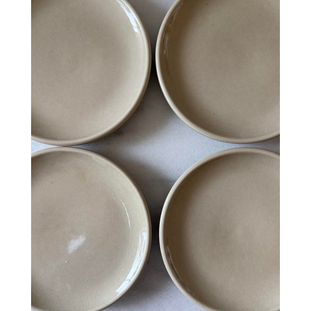 Mid 20th Century Vintage Mid Century Small Stoneware Plates by Pfaltzgraff - Set of 4 For Sale - Image 5 of 9