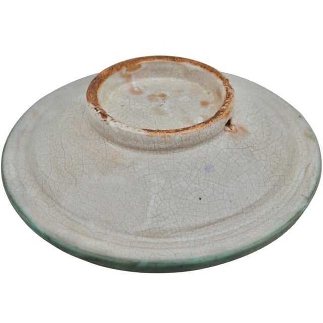 Antique Early 20th Century Colorful Moorish-Star Ceramic Plate For Sale - Image 10 of 10