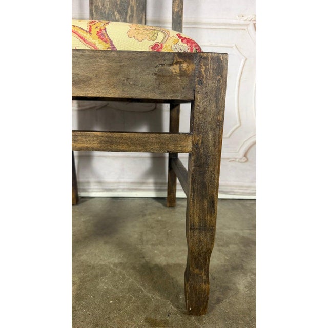 Set of 8 Rustic English Arts & Crafts Dining Chairs For Sale In Los Angeles - Image 6 of 18