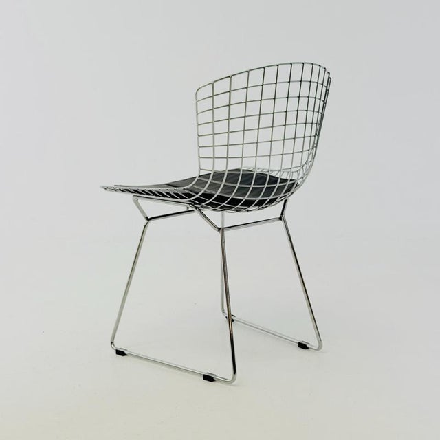 Mid-Century Wire Chrome Side Chair by Harry Bertoia, Germany, 1980s For Sale - Image 5 of 18