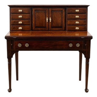 Queen Anne Style Pennsylvania House Secretary Writing Desk in Cherry Wood For Sale