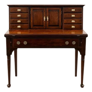 Queen Anne Style Pennsylvania House Secretary Writing Desk in Cherry Wood