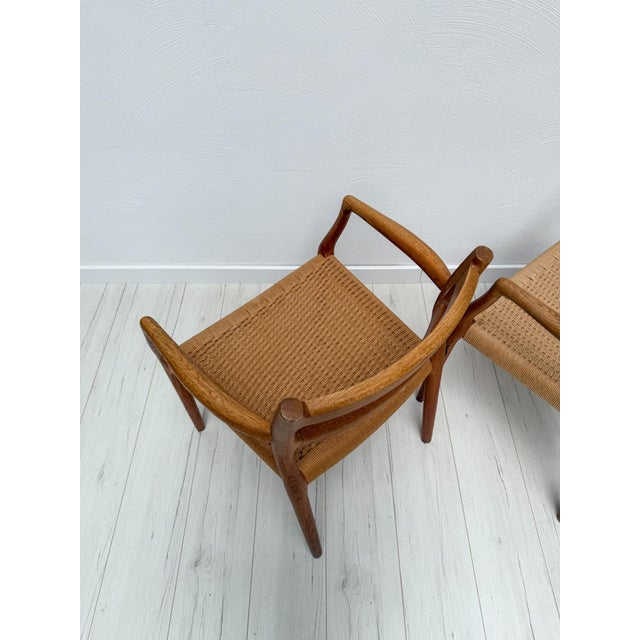Vintage Danish Teak Dining Armchairs Model 67 by Niels Otto Møller from J.L. Møllers, 1960s For Sale - Image 9 of 12
