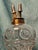 Metal Antique Eapg Bullseye Fleur-De-Lis Glass Whale Oil Lamp Camphene Flint 1850s For Sale - Image 7 of 13