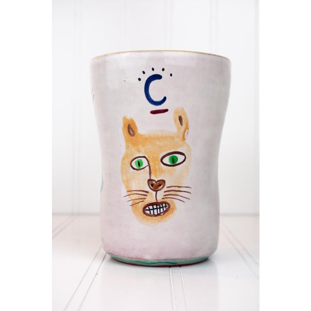 Listed Artist Amy Sabrina 1999 Postmodern Pottery Vessel For Sale - Image 4 of 17