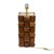 Mid-Century Modern Sculptural Teak and Brass Table Lamps, Italy, 2000, Set of 2 For Sale - Image 3 of 7